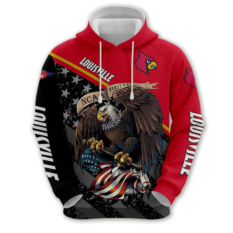 Louisville Cardinals Eagle Hoodie - Stand Out In Red